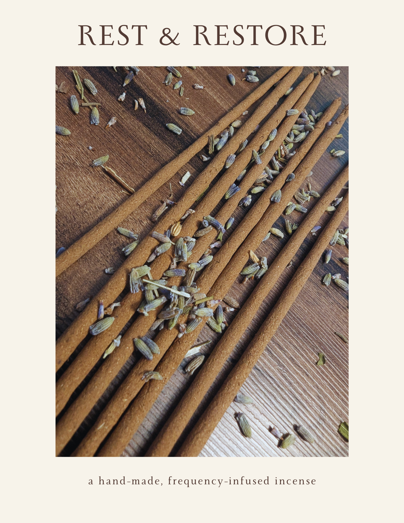 Hand-Rolled Incense - Rest & Restore (5-Stick Set)